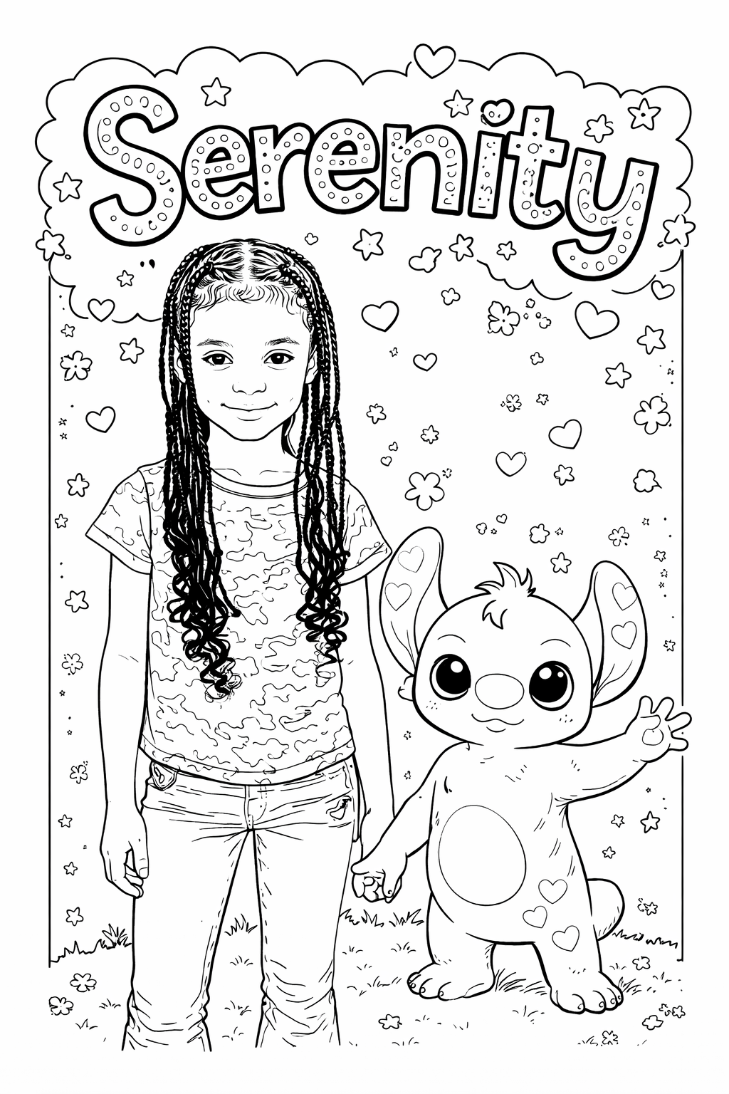 Fully custom coloring page