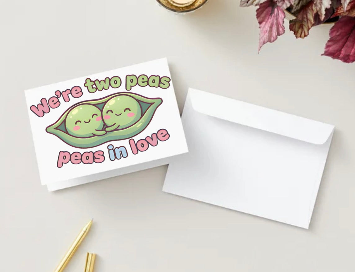 Two peas (Blank Inside)