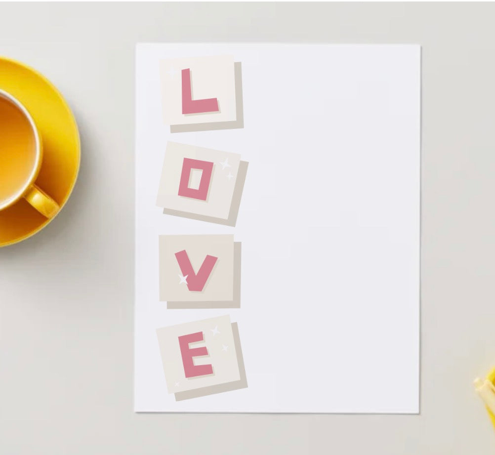 Designed Adult Stationery Sheet