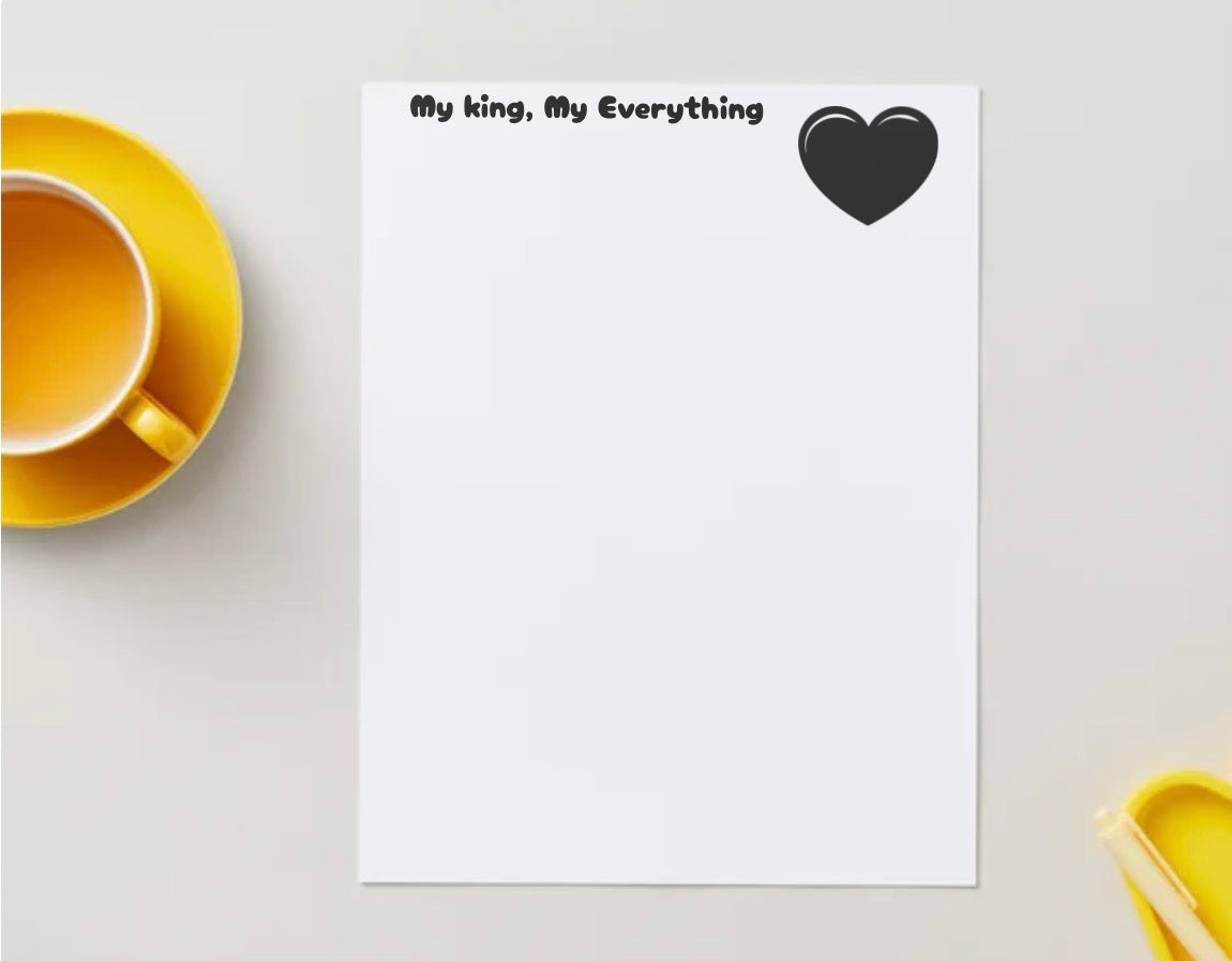 Designed Adult Stationery Sheet