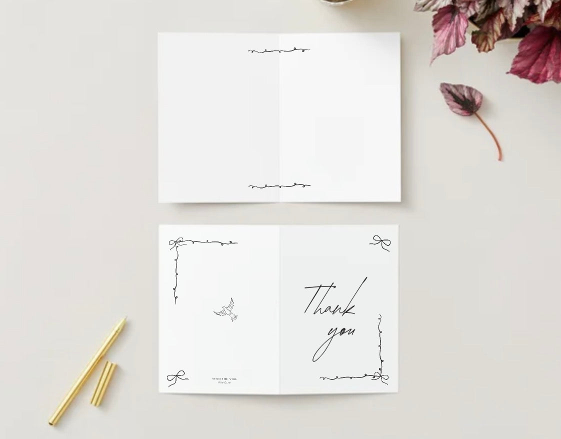 Thank you (blank inside)