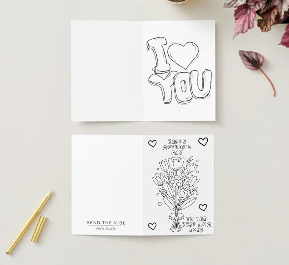 Mother’s Day coloring card