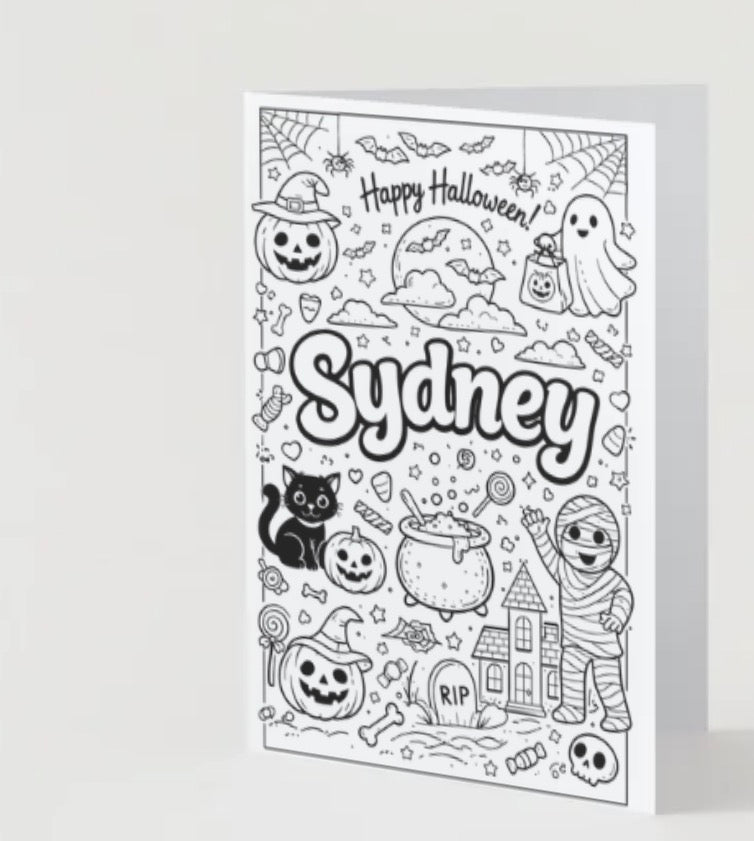 š»Custom Halloween color cardš