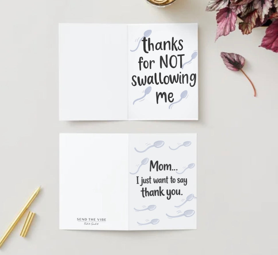 Thanks for not swallowing 🩵