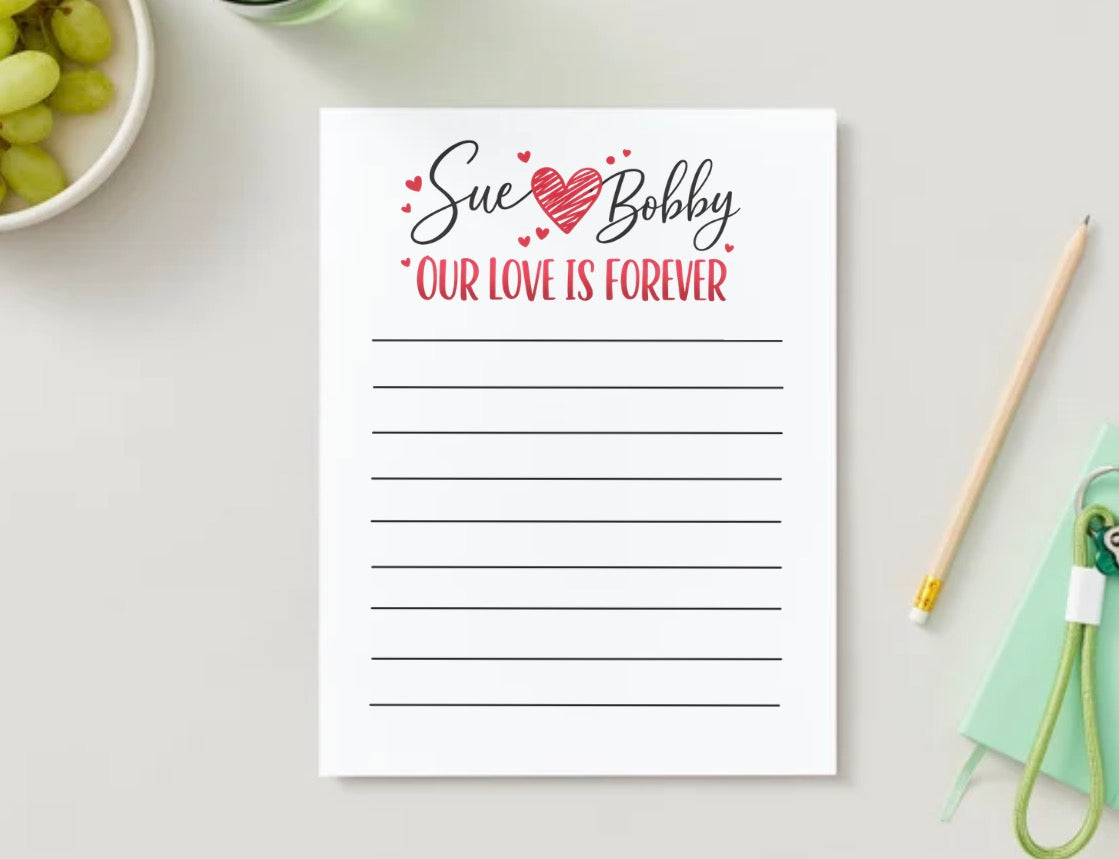 Custom Adult Stationery Sheet