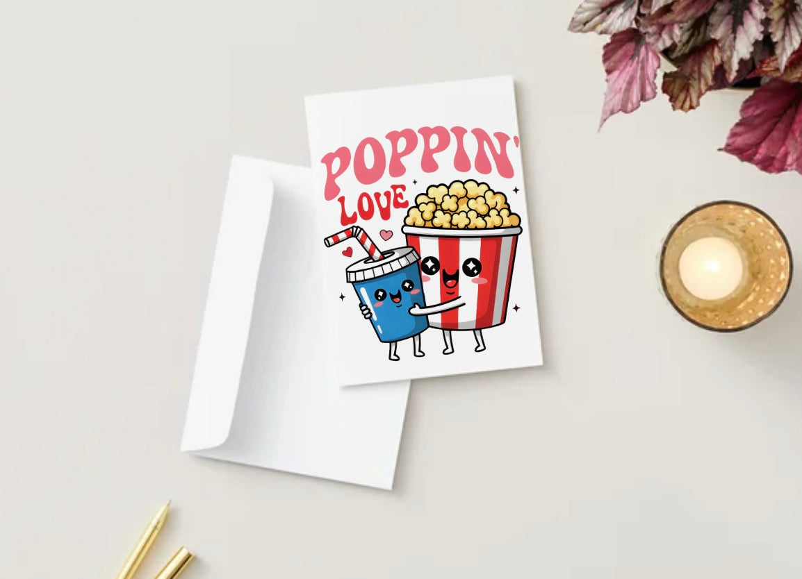 Poppin Love (Blank Inside)