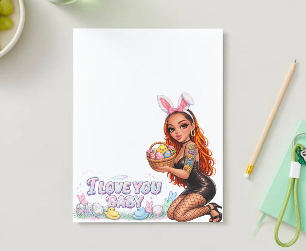 Doll style Custom Easter stationery Sheet
