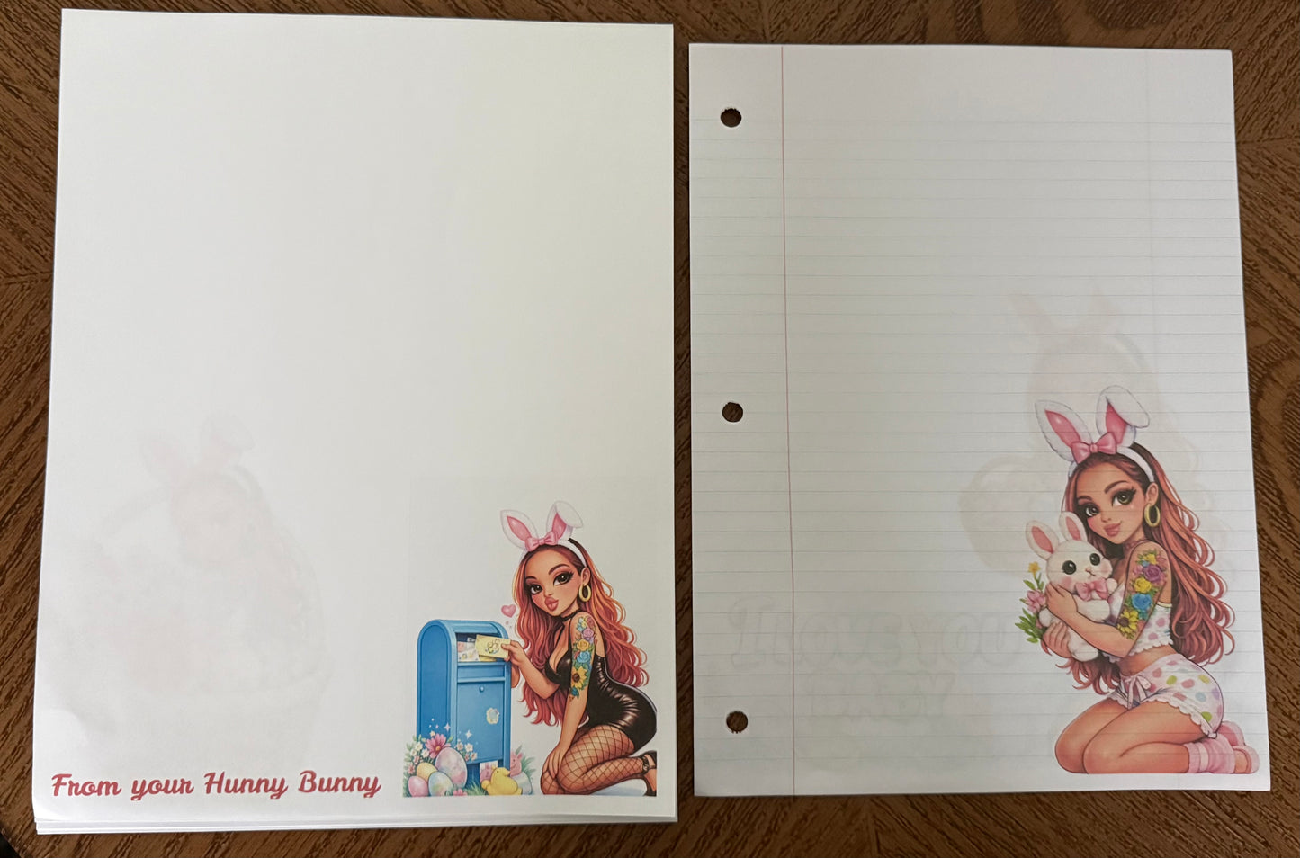 Doll style Custom Easter stationery bundle