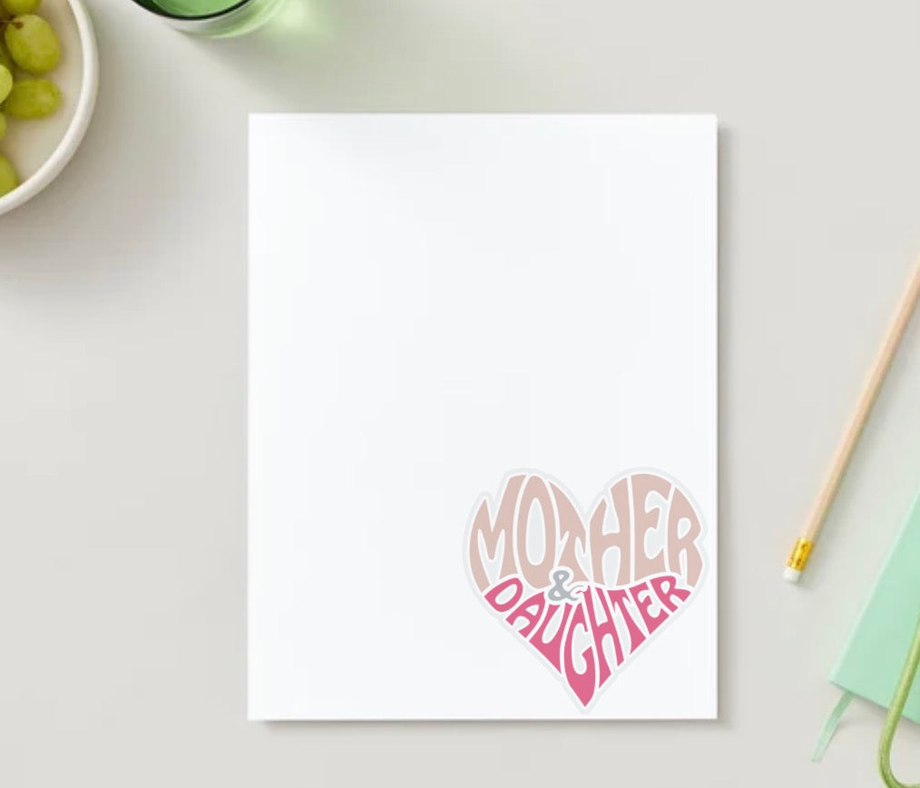Mom & Daughter Stationery Sheet