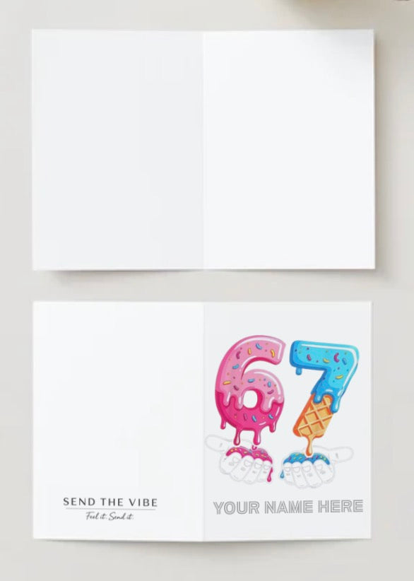 🍩Sprinkle 6-7🍩CUSTOM (blank inside)