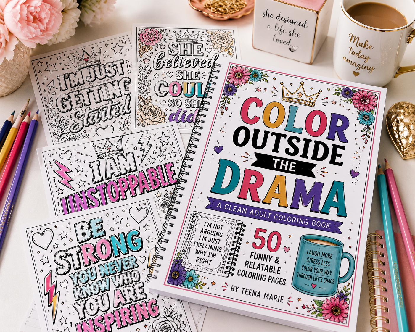 🌸 Color Outside the Drama 🌸