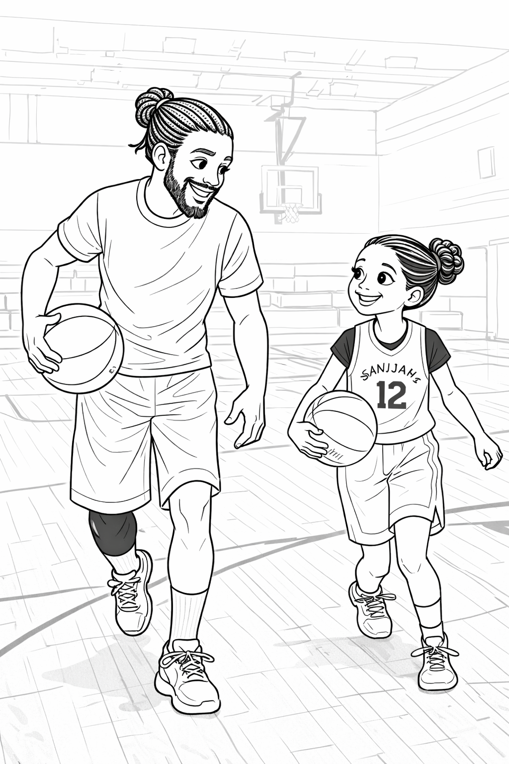 Fully custom coloring page