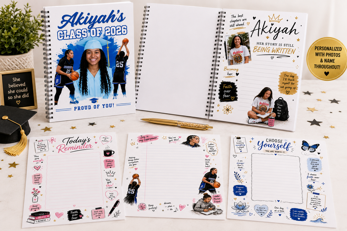 Custom Notebook with designed interior