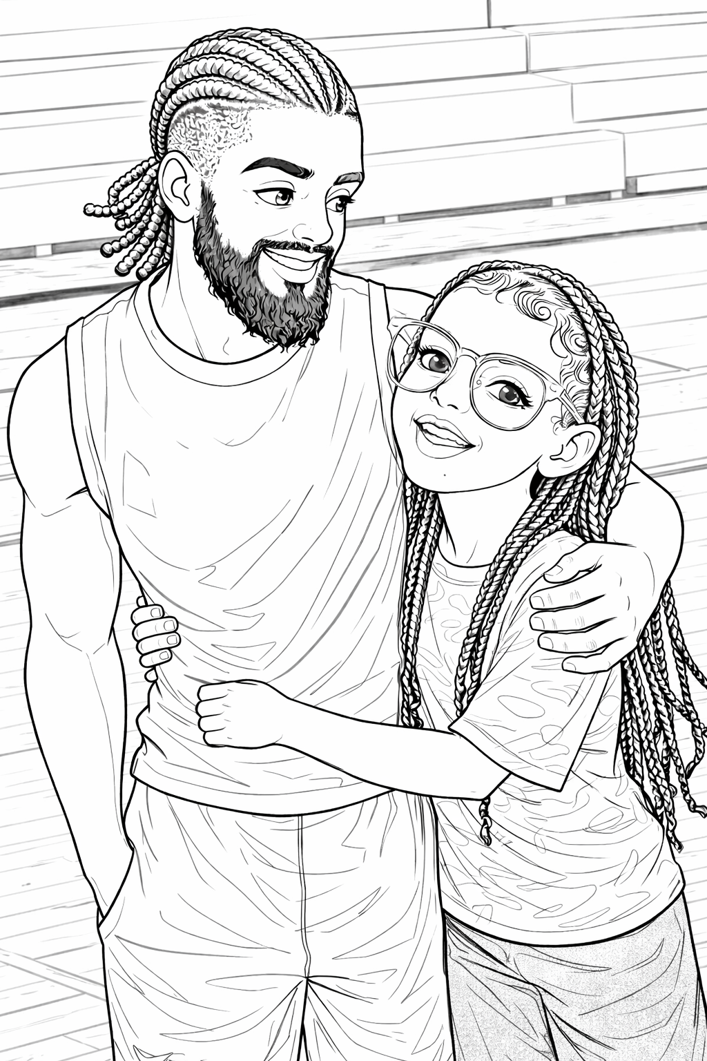 Fully custom coloring page