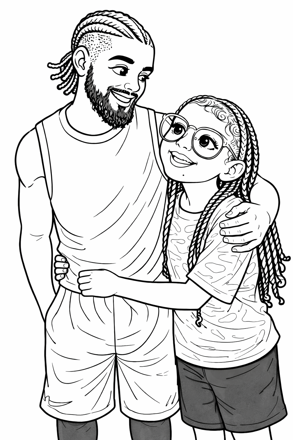 Fully custom coloring page