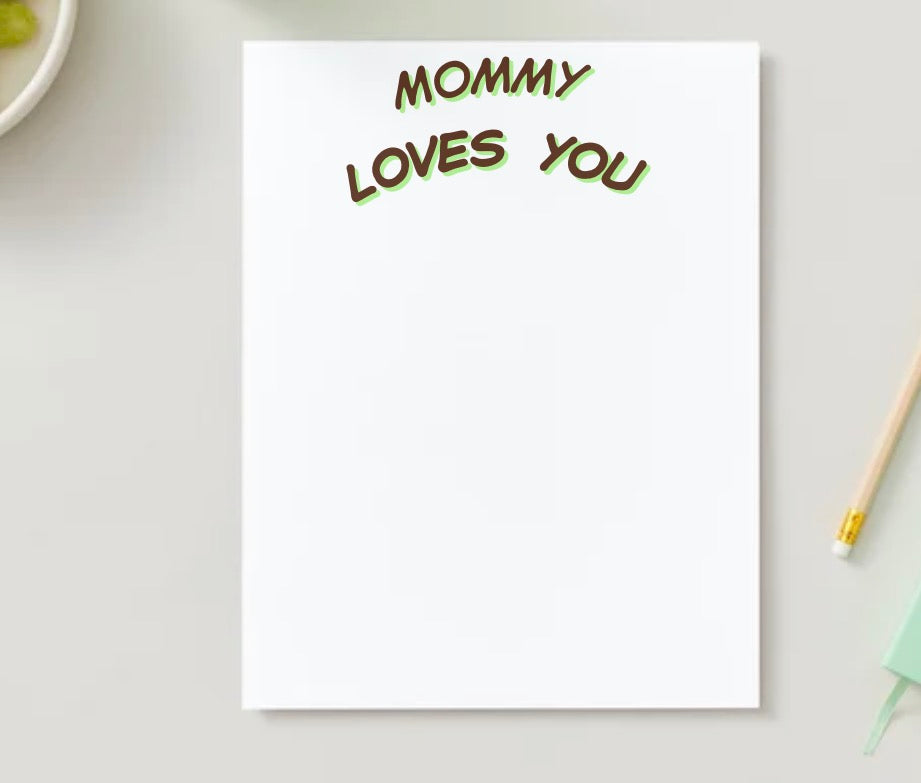 Mom & Son stationery sheet