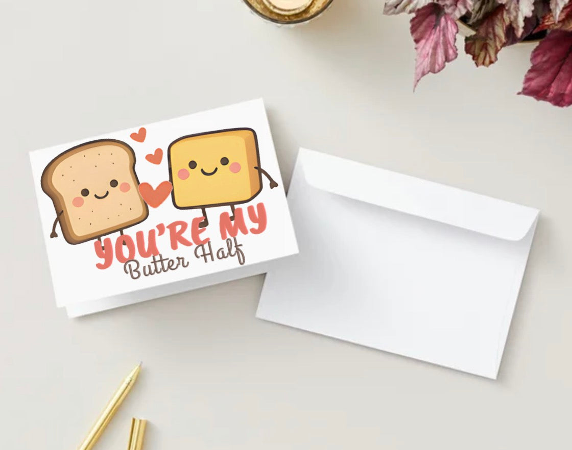 Butter half (Blank Inside)