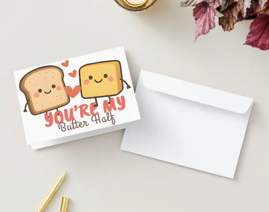 Butter half (Blank Inside)