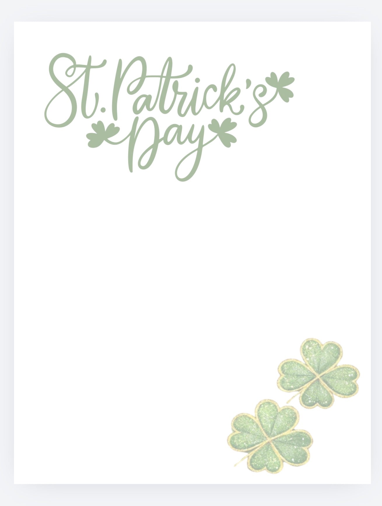 ☘️Our Love ☘️ St Patrick’s day CUSTOM