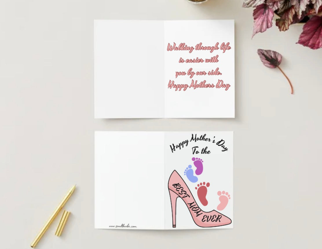 Walking through life (Let us know how many feet you need on card)