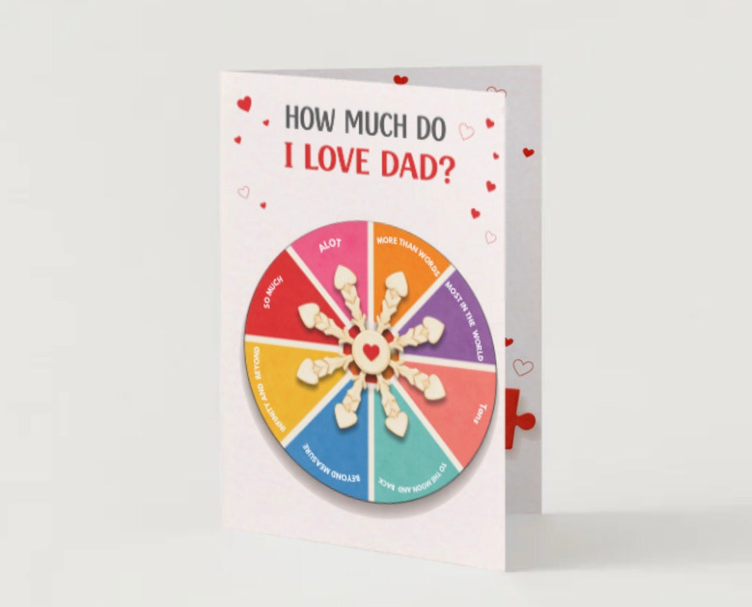How Much Do I Love You? Spinner Card 💖