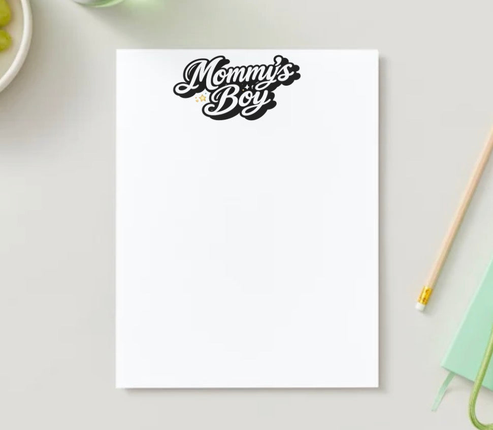 Mom & Son stationery sheet