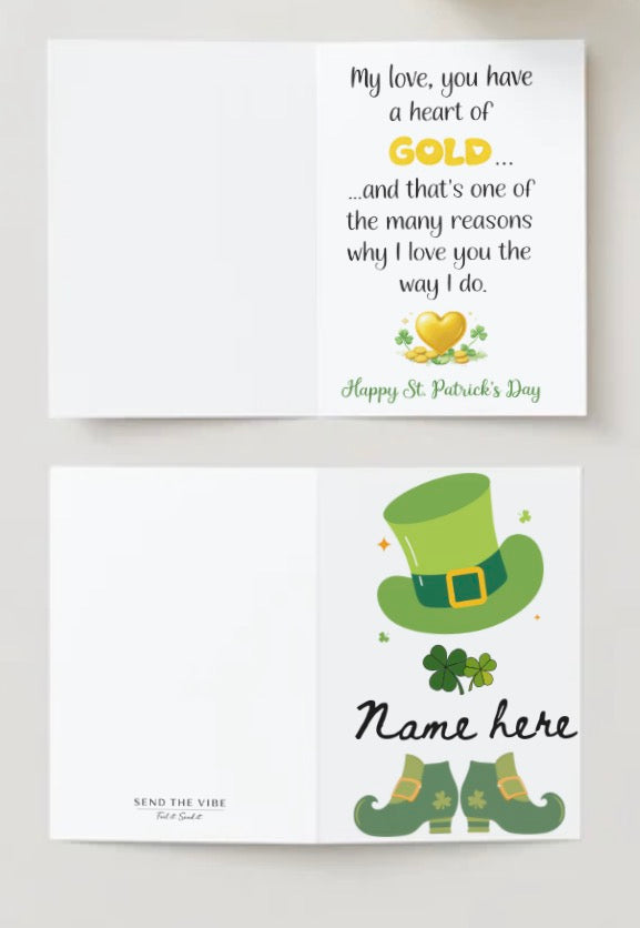 💛Heart of Gold St Patrick’s day☘️ CUSTOM