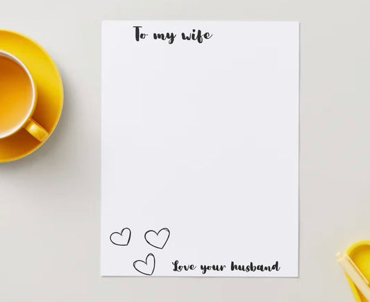 Designed Adult Stationery Sheet