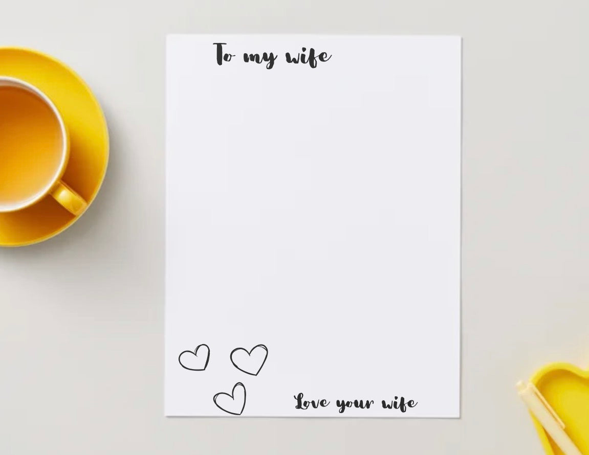 Designed Adult Stationery Sheet