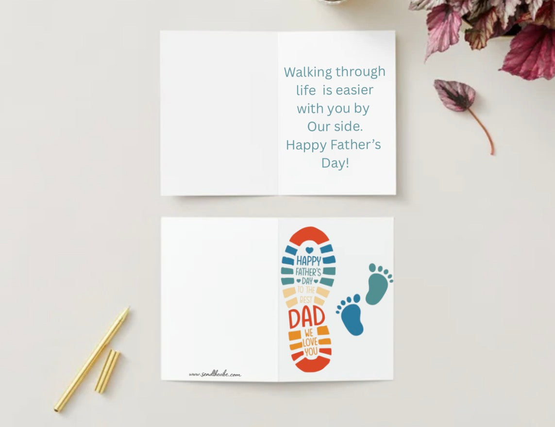 Walking through life (Let us know how many feet you need on card)