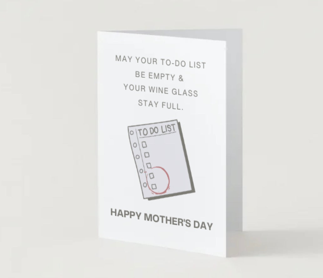 Mom to do list (blank inside)
