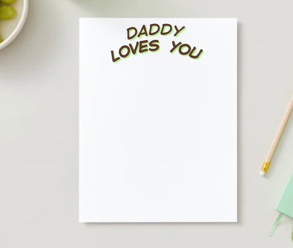 Dad & DAUGHTER STATIONERY SHEET
