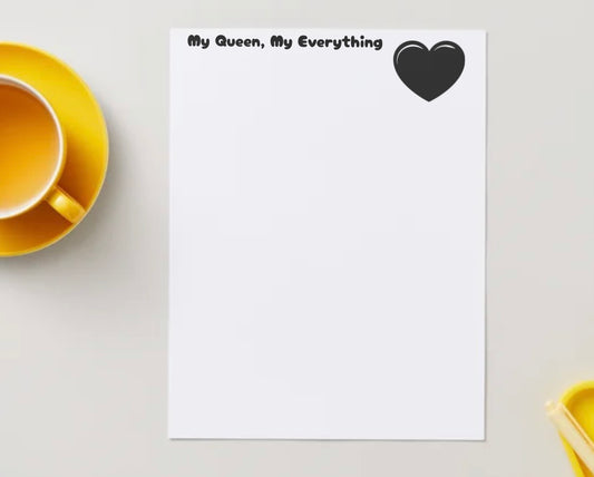Designed Adult Stationery Sheet