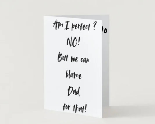 Blame dad