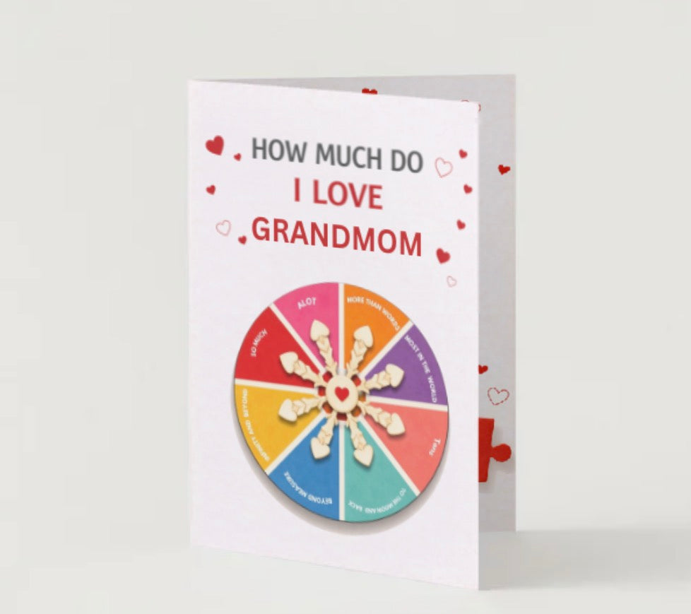 How Much Do I Love You? Spinner Card 💖