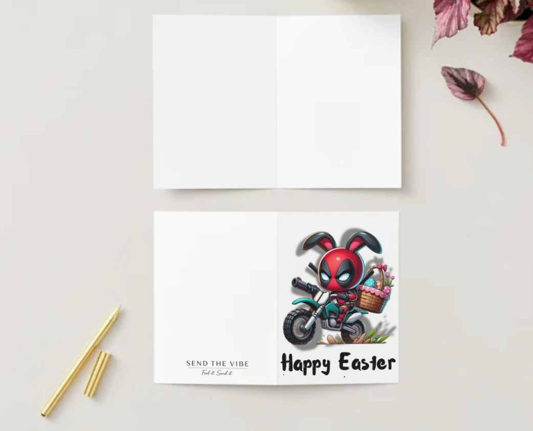 🦹🏻🦹🏽‍♀️ Easter card🦸‍♂️🦸🏻 (Blank inside)
