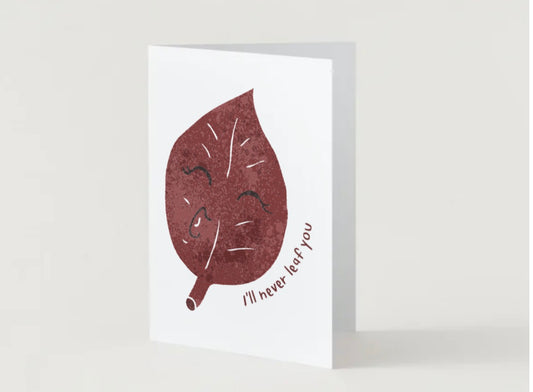 Leaf you (blank inside)