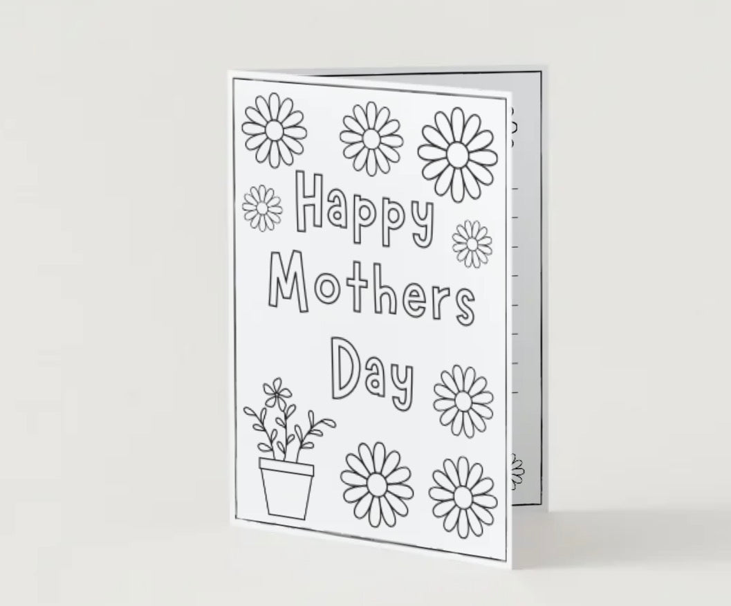 Mother’s Day coloring card