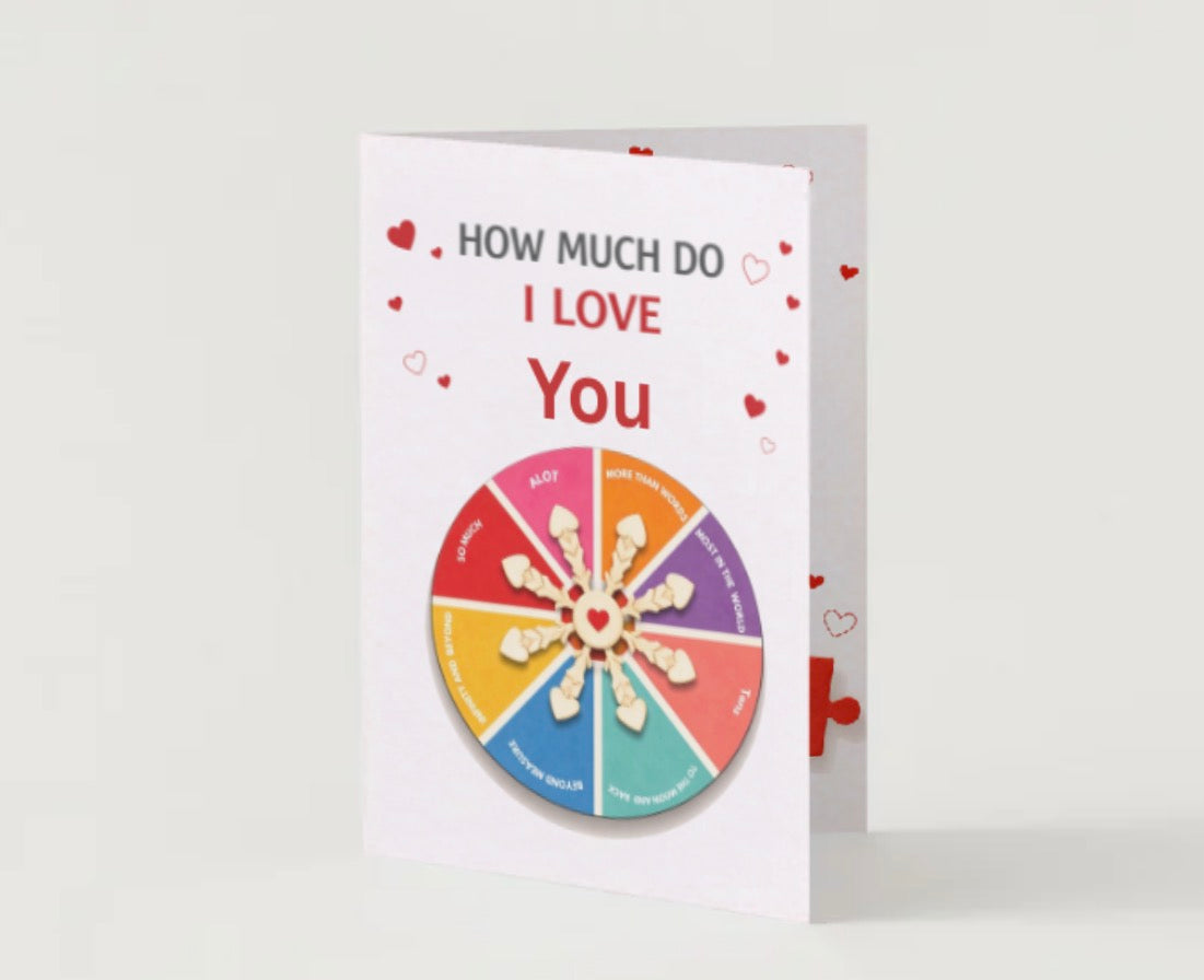 How Much Do I Love You? Spinner Card 💖