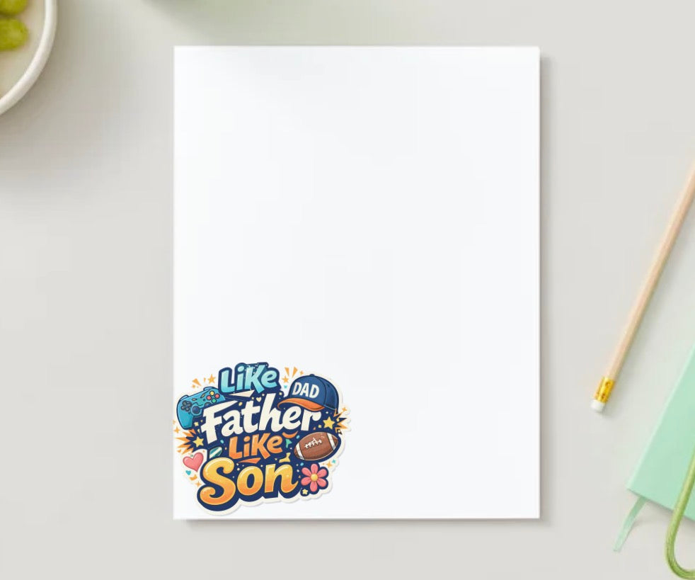 Dad & Son Stationery sheet
