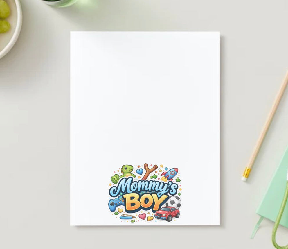 Mom & Son stationery sheet