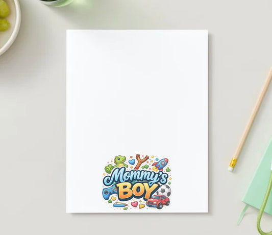 Mom & Son stationery sheet