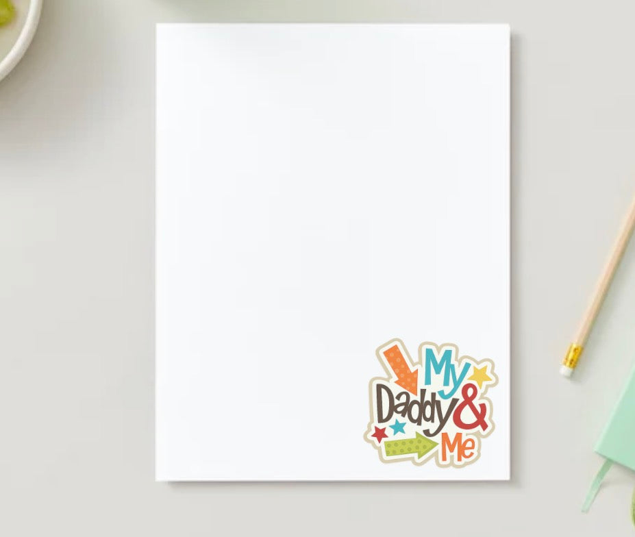 Dad & DAUGHTER STATIONERY SHEET
