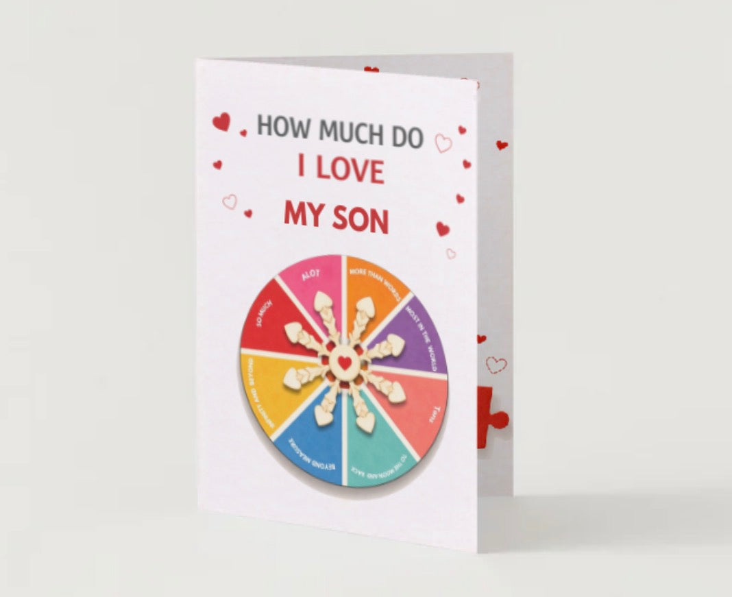 How Much Do I Love You? Spinner Card 💖