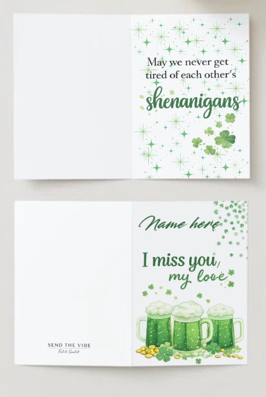 ☘️I miss you Custom St Patrick’s day☘️ CUSTOM