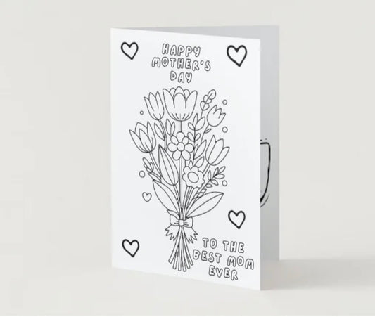 Mother’s Day coloring card