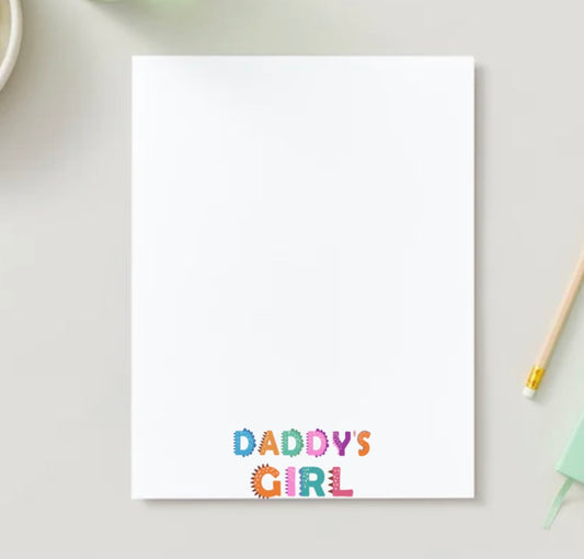 Dad & DAUGHTER STATIONERY SHEET
