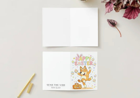 🐇Bluey Easter card  🐇 (blank inside)