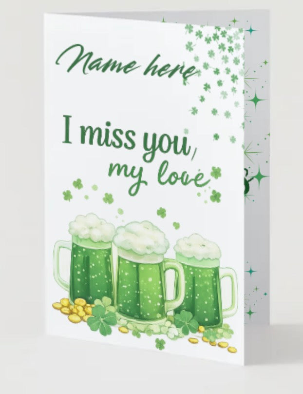 ☘️I miss you Custom St Patrick’s day☘️ CUSTOM