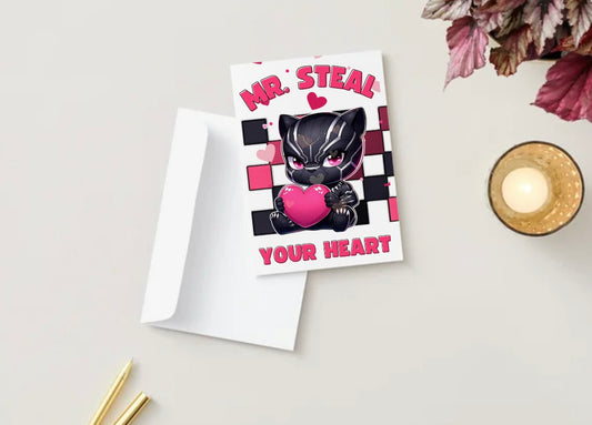 Black panther steal your heart (Blank inside)